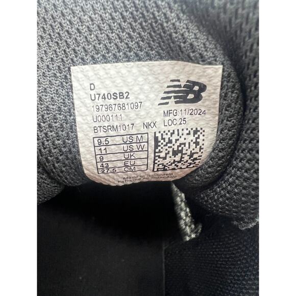 New Balance 740v2 Slate Grey Blue Agate U740SB2 Size M9.5/W11 New - Picture 3 of 16